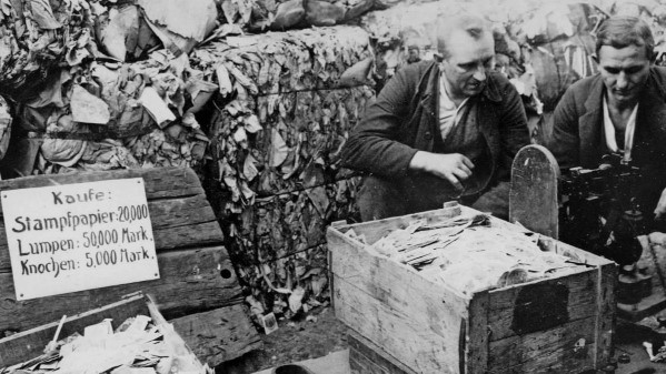 Geldscheine als Altpapier 1923